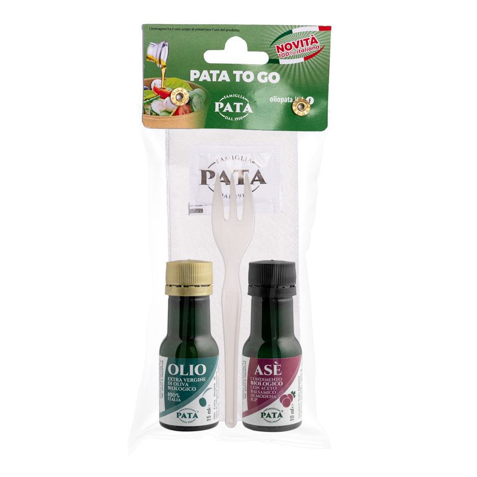 Dressing (EVO e A.B.M. Biologico monodose da 15 ml con forchetta