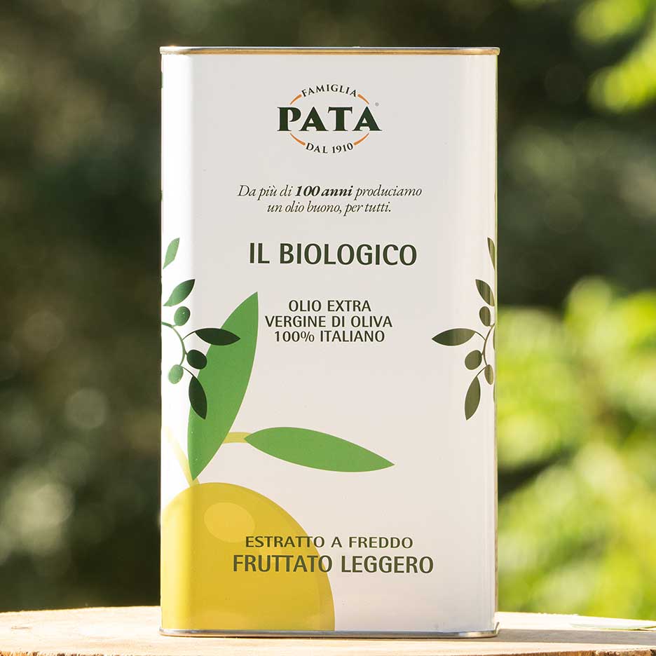 Latta 3 Litri di Olio Extra Vergine di Oliva Biologico 100% Italiano