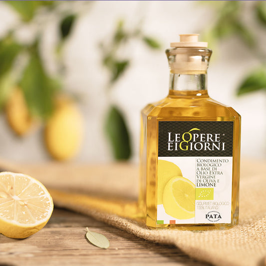 Condimento a base di olio extravergine di oliva e limone